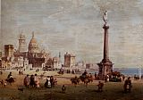 Market Day In Cadiz, Spain by Carlo Bossoli